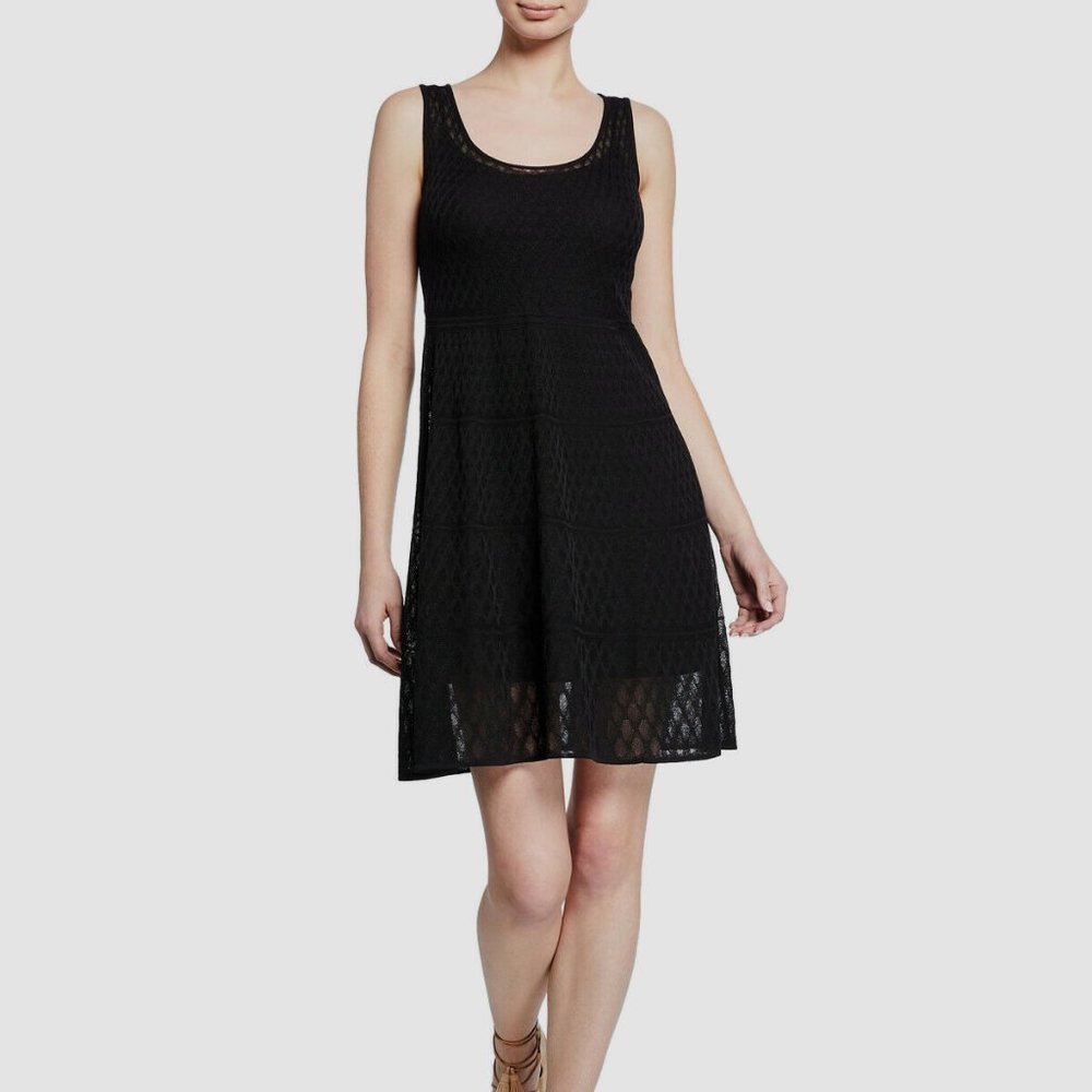 Missoni Black Knit Sleeveless Dress  With Under Slip Size 40